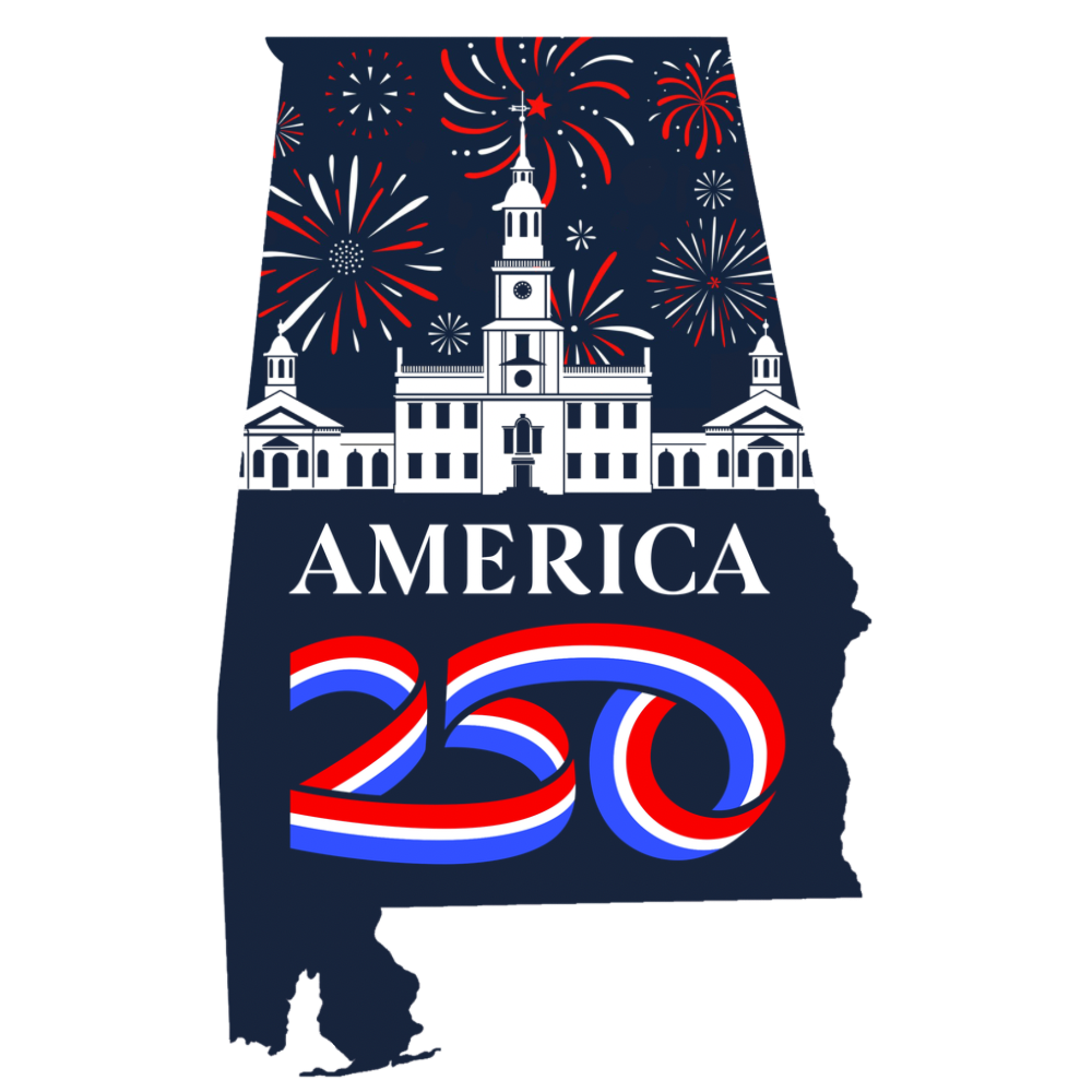 Alabama America 250 celebration graphic