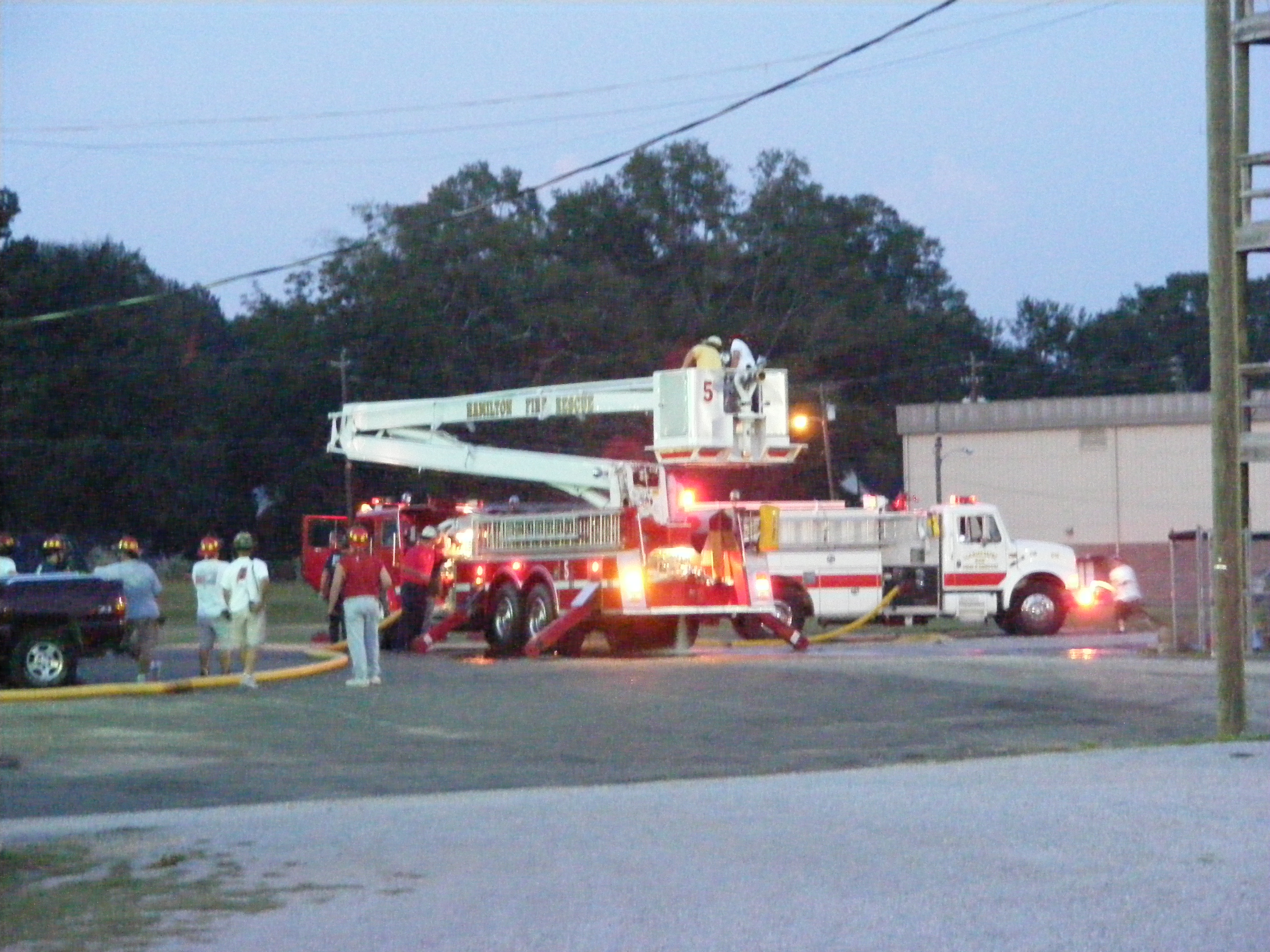 Monday, Sept. 8, 2008 Hamilton Fire Fighters Practicing! photo 4 of 5