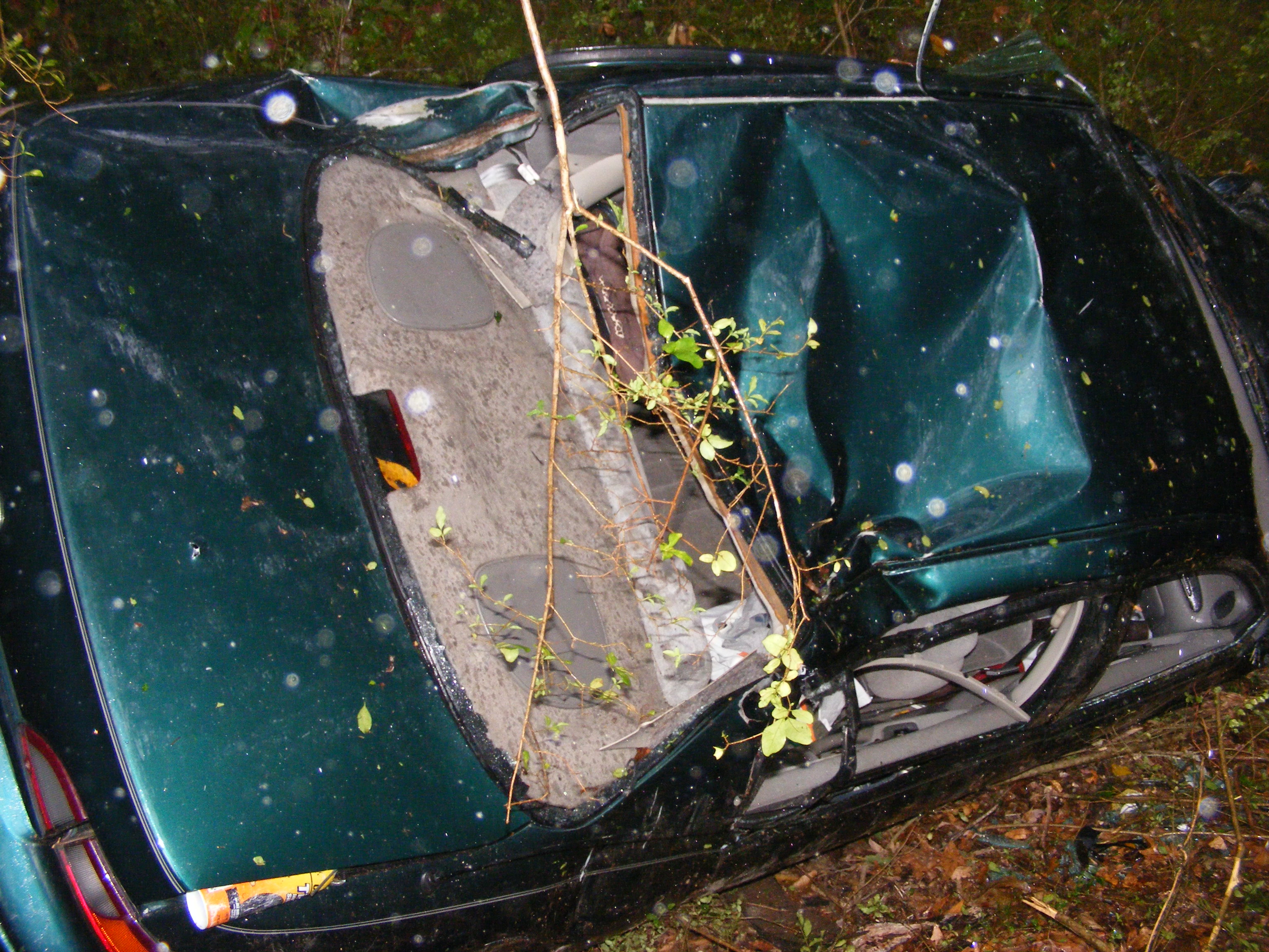 One Car Accident on Steele Street in Hamilton Tuesday, October 26, 2010 photo 3 of 4