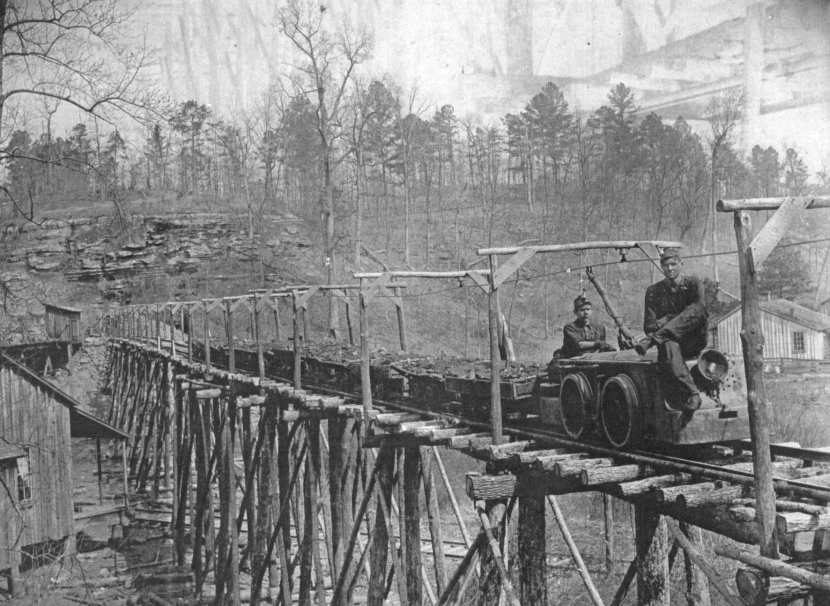 Historic Brilliant railroad trestle from 1907